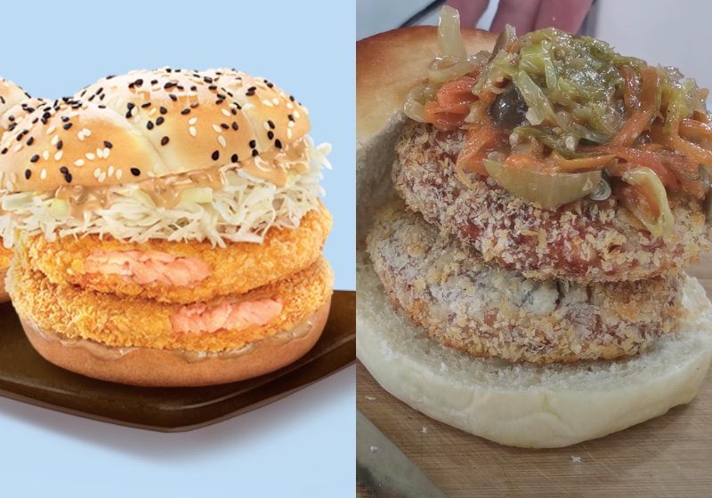 Thinking McDonald's Hokkaido Salmon Burger tastes like fishballs